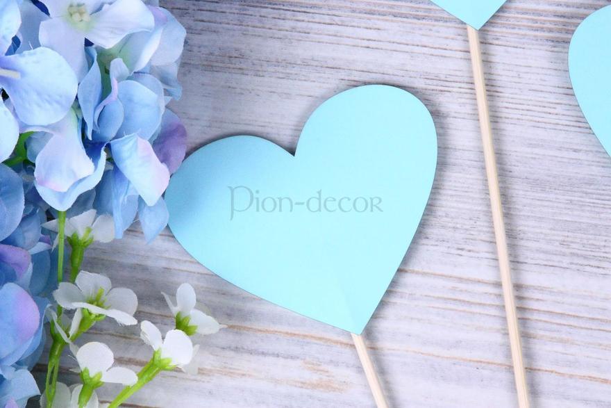 Сердечки для фото тиффани от  2