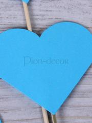 Бирюзовые сердечки для фото от  2