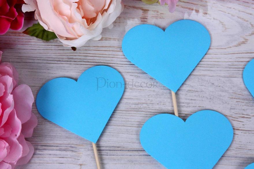 Бирюзовые сердечки для фото от  3