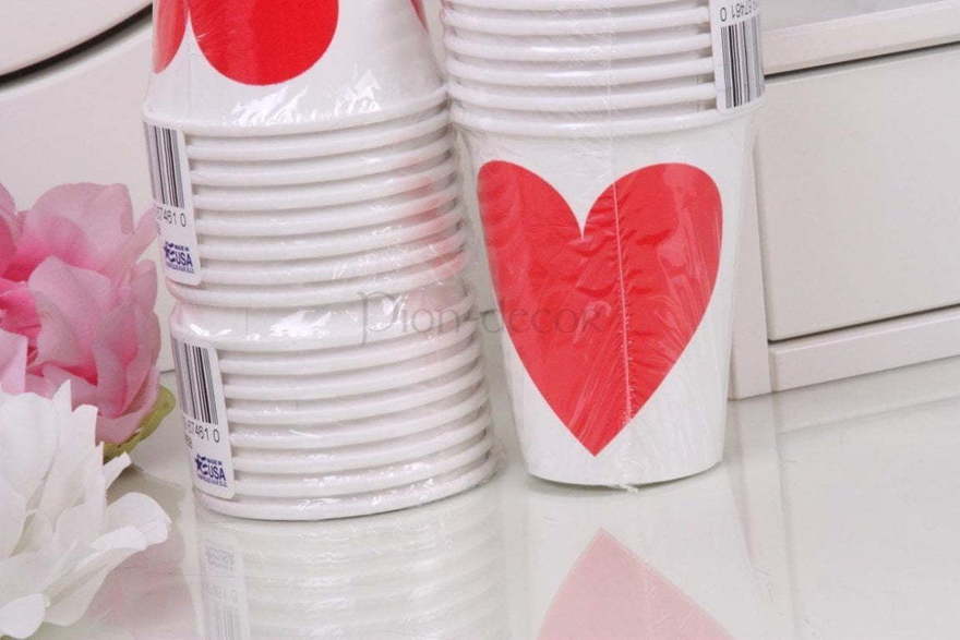 Стаканчики Сердца для прогулки от  2