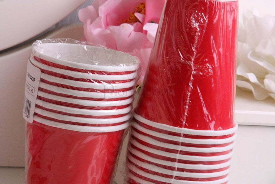 Стаканчики Ярко-красные от  2