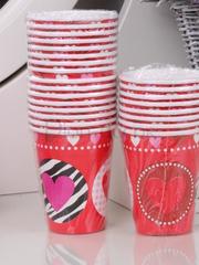 Стаканчики с сердечками для прогулки от  1