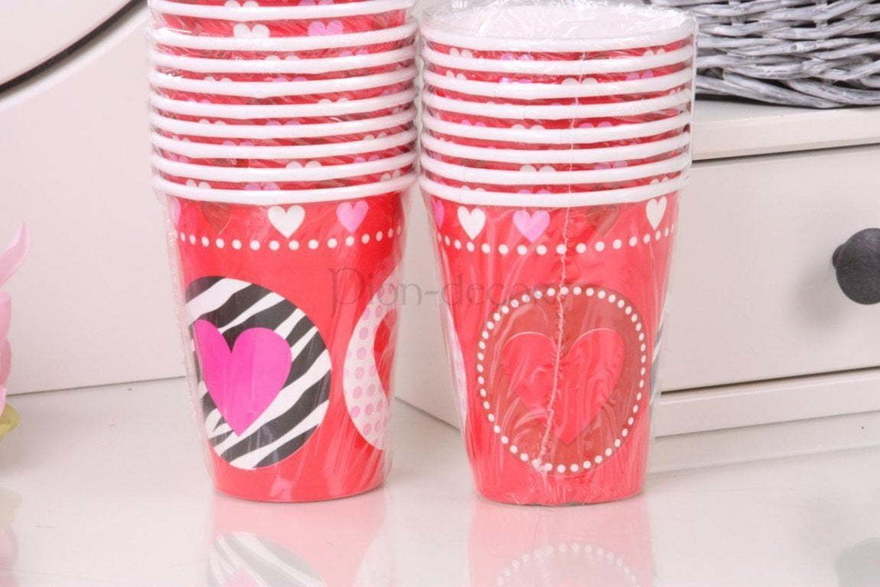 Стаканчики с сердечками для прогулки от  2