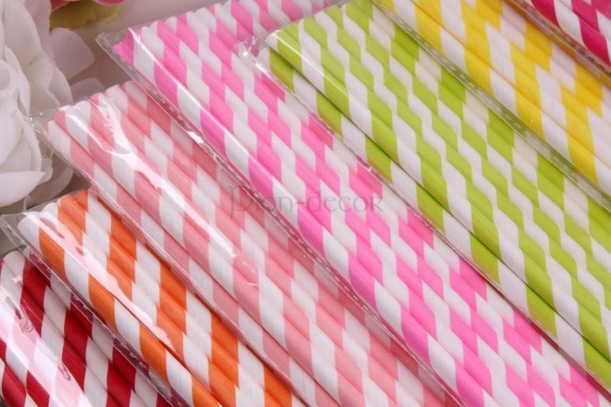 Трубочки для декора сладкого стола от  2