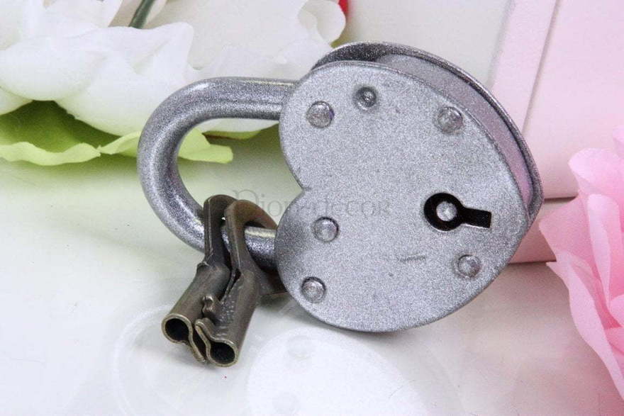 Маленький свадебный замочек - серебро от  2