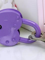 Маленький свадебный замочек - лаванда от  1