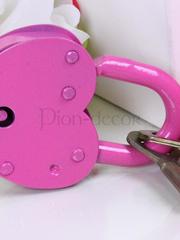 Маленький свадебный замочек - розовый от  1