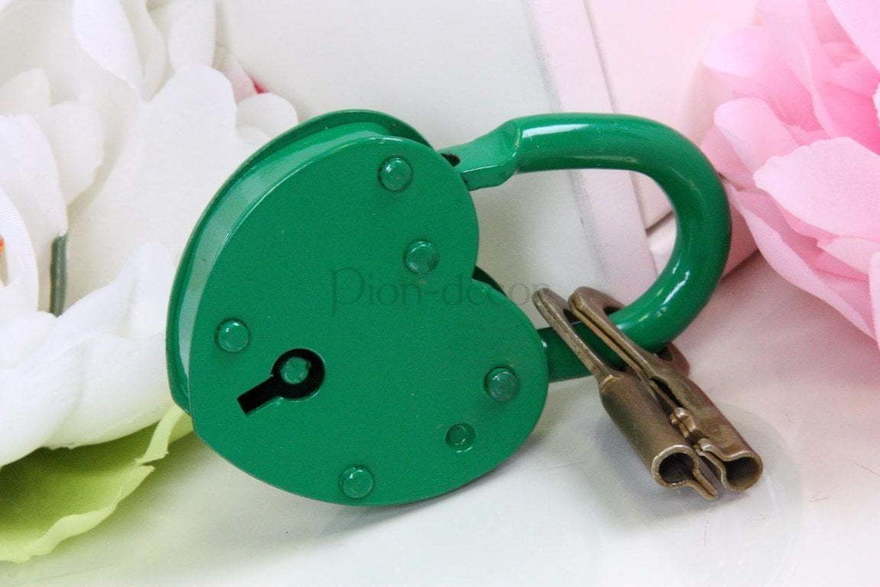 Маленький свадебный замочек - зеленый от  2