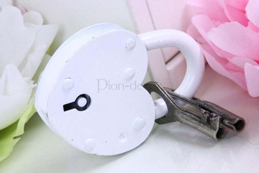 Маленький свадебный замочек - белый от  2
