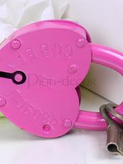 Большой замочек На мост - розовый от  1