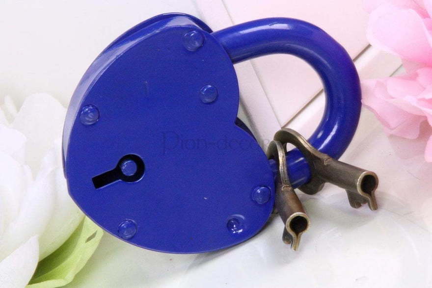 Большой замочек На мост - синий от  2