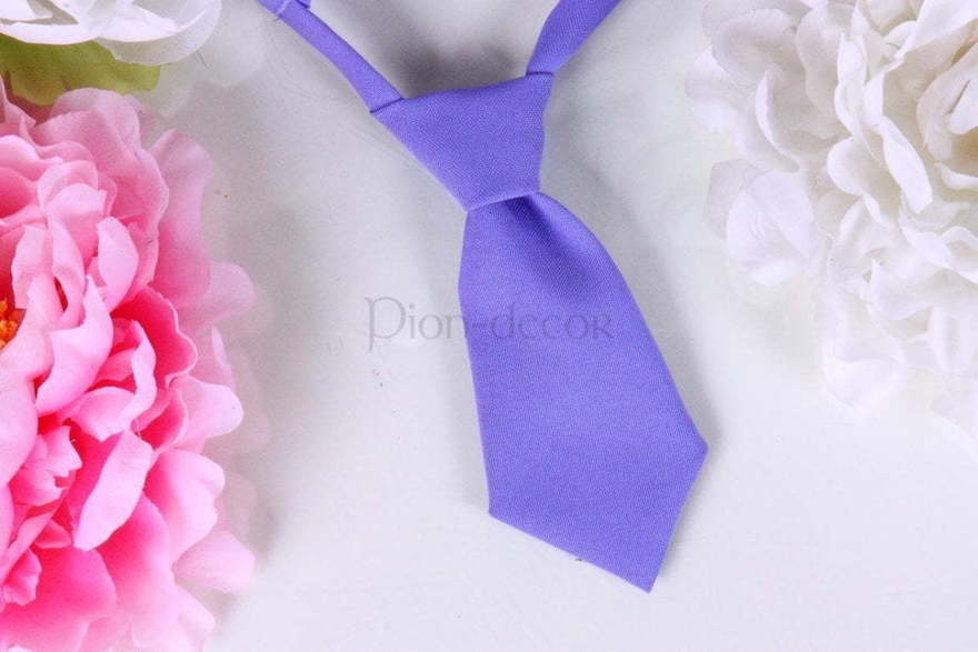 Галстук Холодная лаванда для свадебных животных от  3