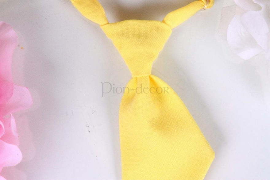 Галстук Желтый для свадебных кошек и собак от  4