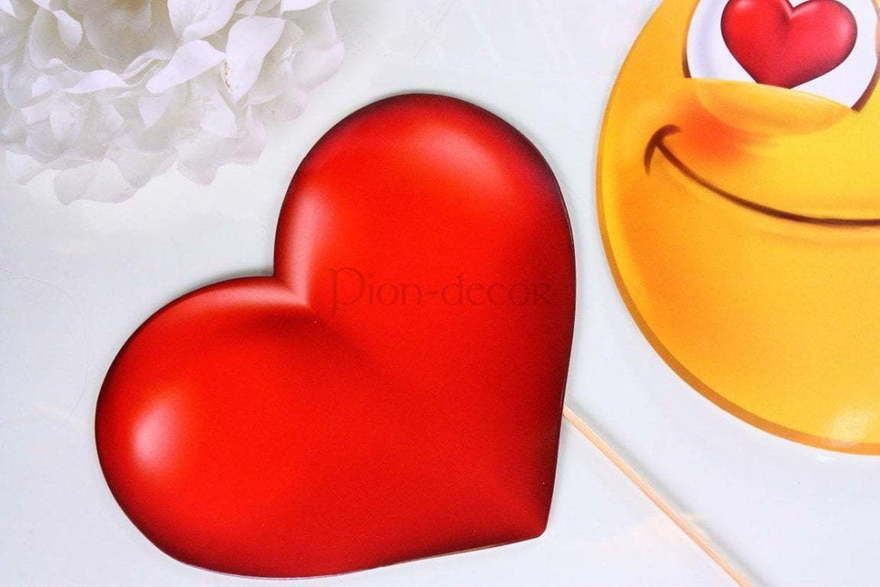 Набор смайлов для фото Love от  2