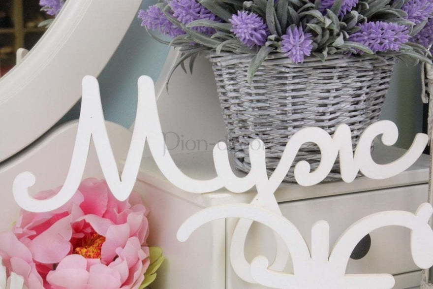 Комплект слов Муж и Жена от  2