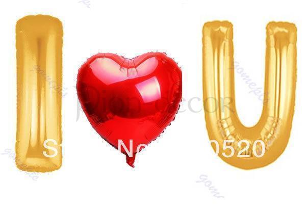 Надувные буквы для фотосессии I love you от  2