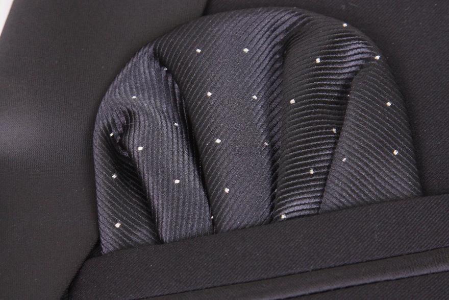 Платочек для жениха Черный классик от  2