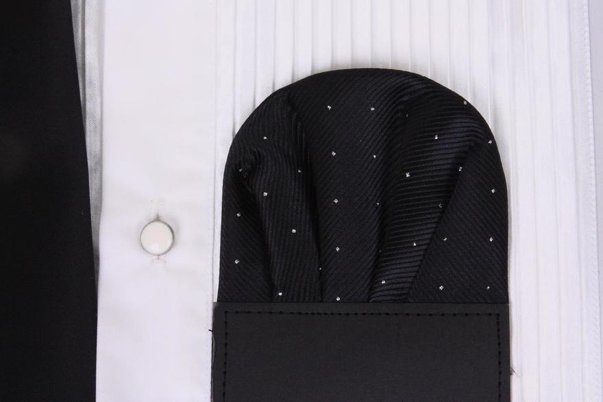 Платочек для жениха Черный классик от  3