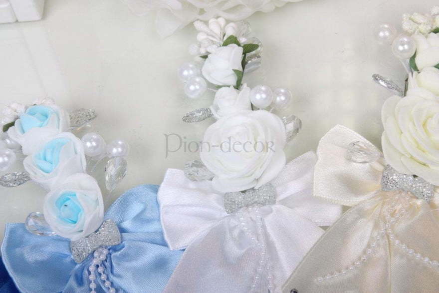 Бутоньерка - цветок для жениха и свидетеля от  4