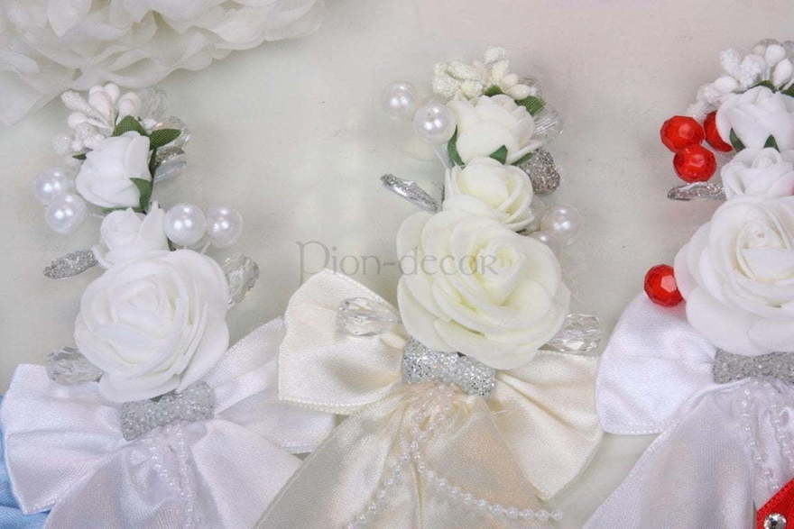 Бутоньерка - цветок для жениха и свидетеля от  5