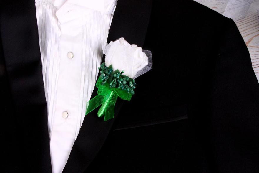 Бутоньерка для жениха Green от  3