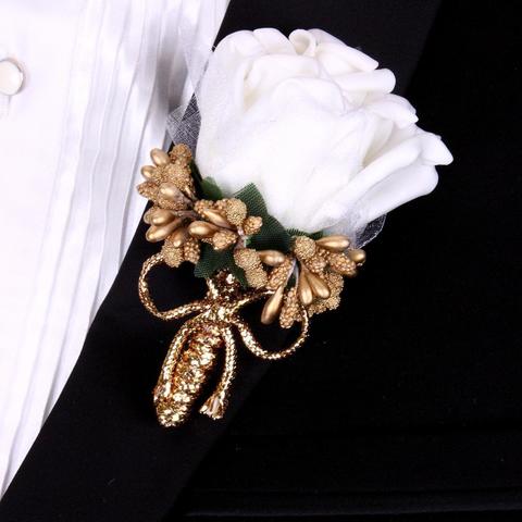 Бутоньерка для жениха Gold от  2