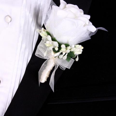 Бутоньерка для жениха Ivory от  2