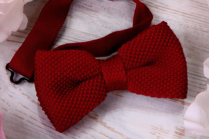 Вязанная бабочка Марсала от  2