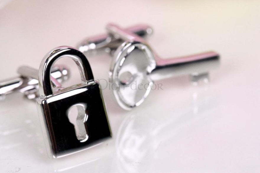 Запонки Замочек и ключик от  2