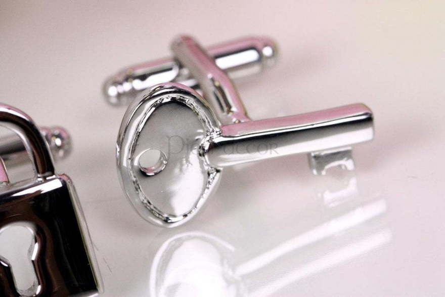 Запонки Замочек и ключик от  3