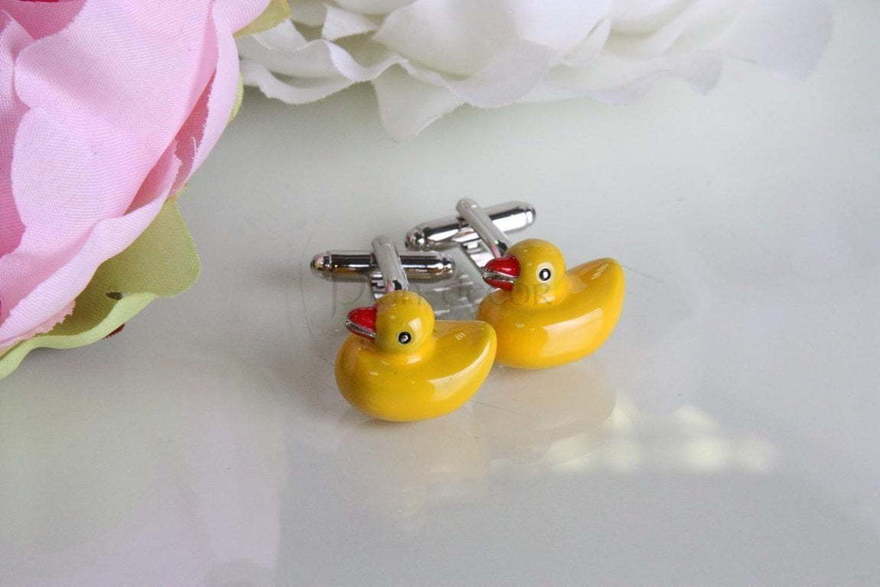 Веселые запонки Уточки от  2