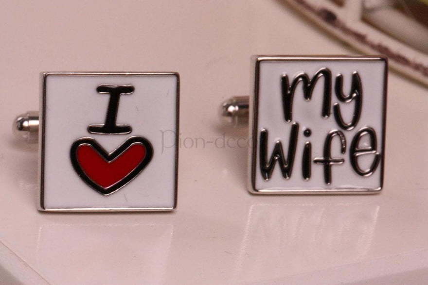 Запонки I love my wife от  2