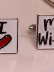 Запонки I love my wife от  2