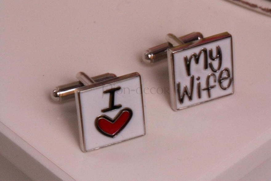 Запонки I love my wife от  3