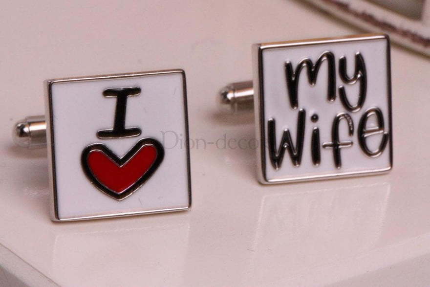 Запонки I love my wife от  4