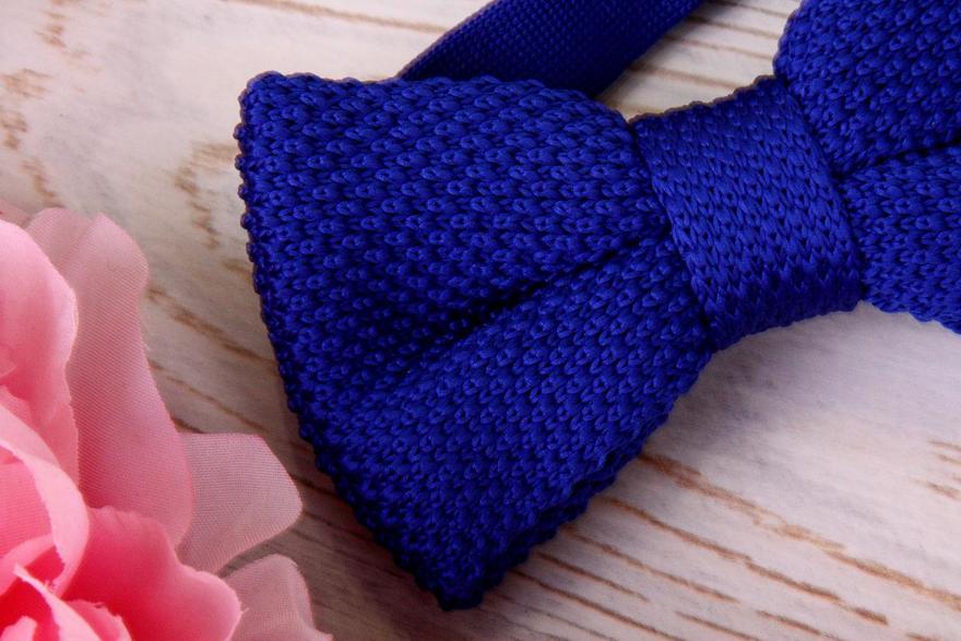 Вязанная бабочка Индиго от  4