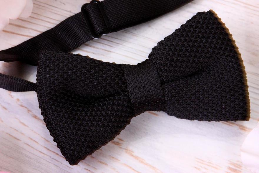 Вязанная бабочка Черная от  2