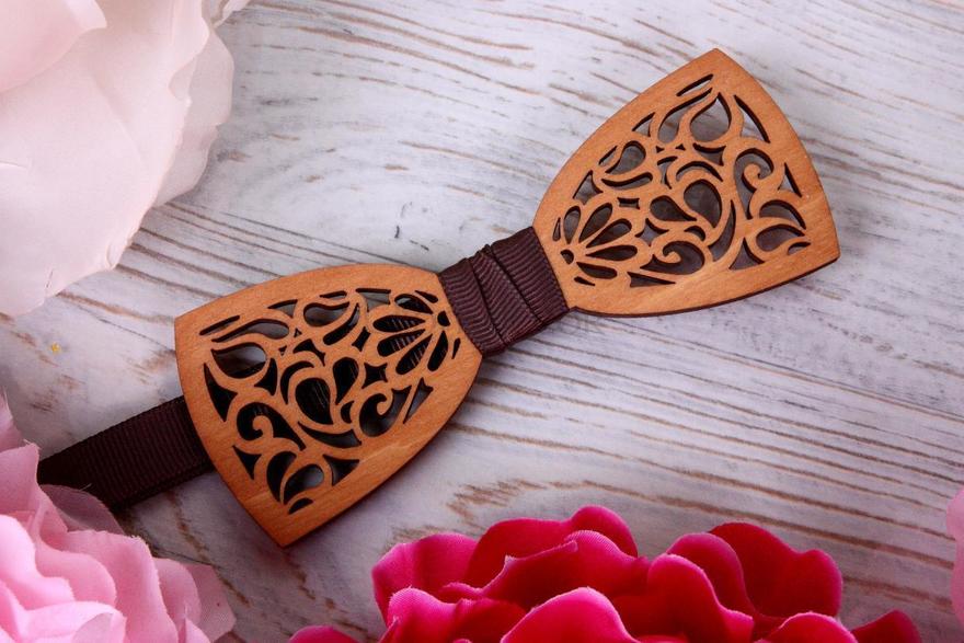 Бабочка деревянная Узоры от  2