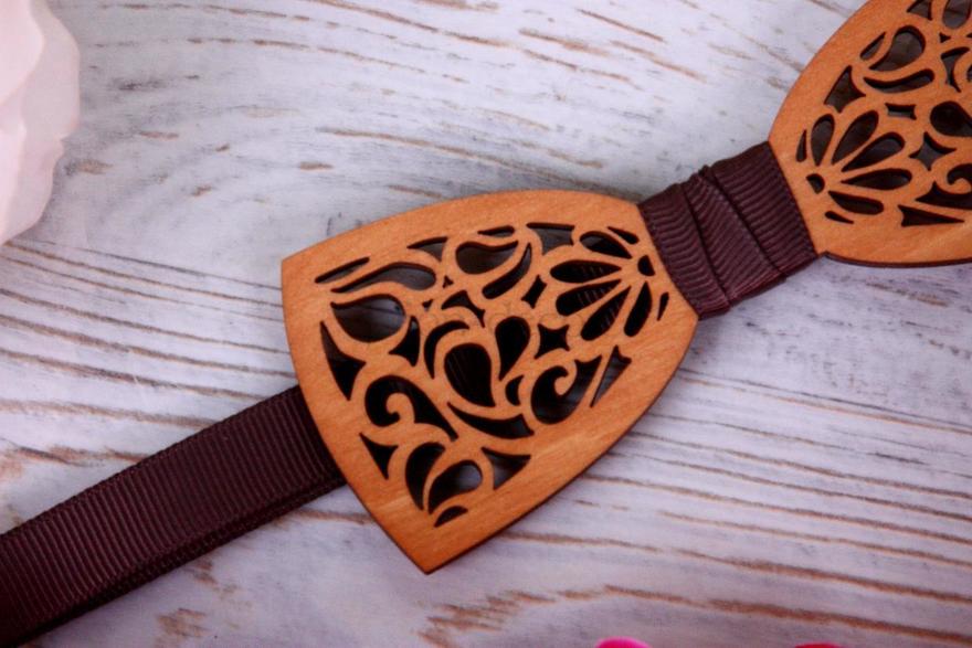 Бабочка деревянная Узоры от  5