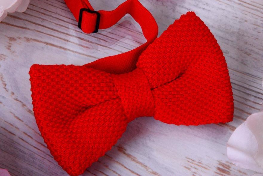 Вязанная бабочка Красная от  2