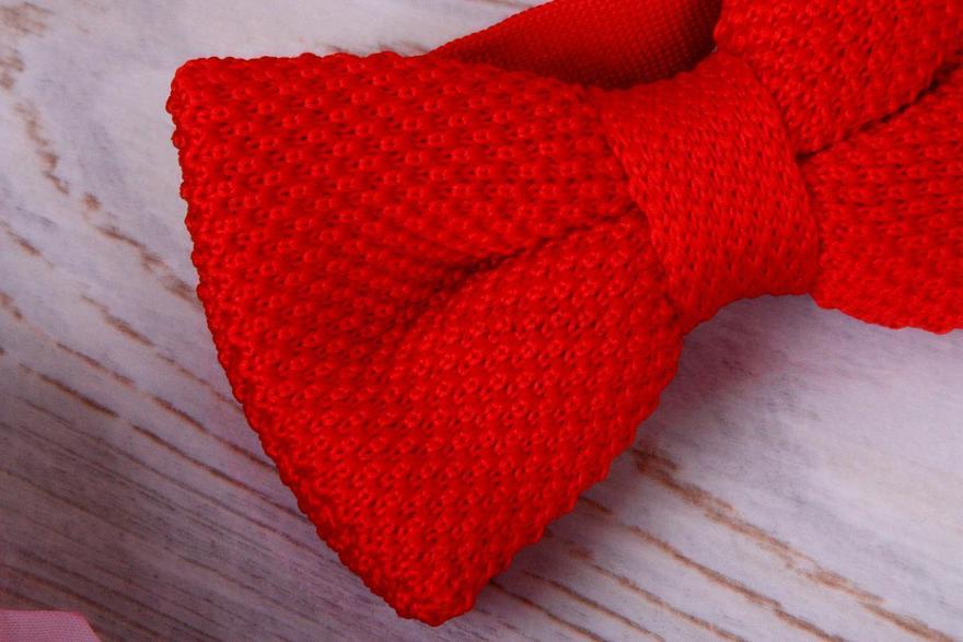 Вязанная бабочка Красная от  3