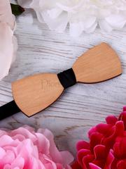 Деревянная бабочка Classic черная от  1