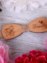 Деревянная бабочка для жениха Милая парочка от  1