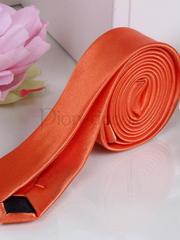 Галстук-карандаш Оранжевый от  1