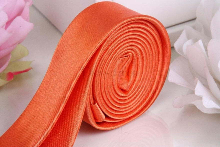 Галстук-карандаш Оранжевый от  2