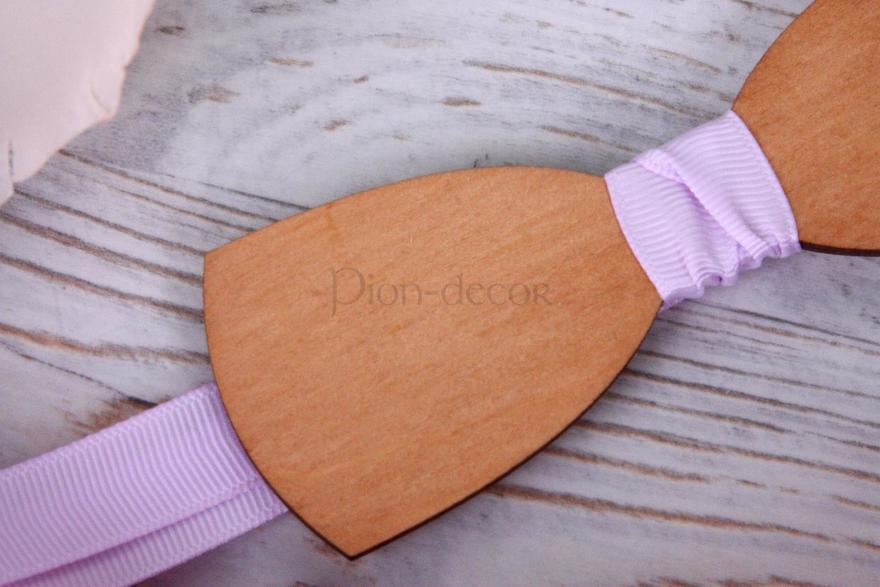 Деревянная бабочка Classic лаванда от  3