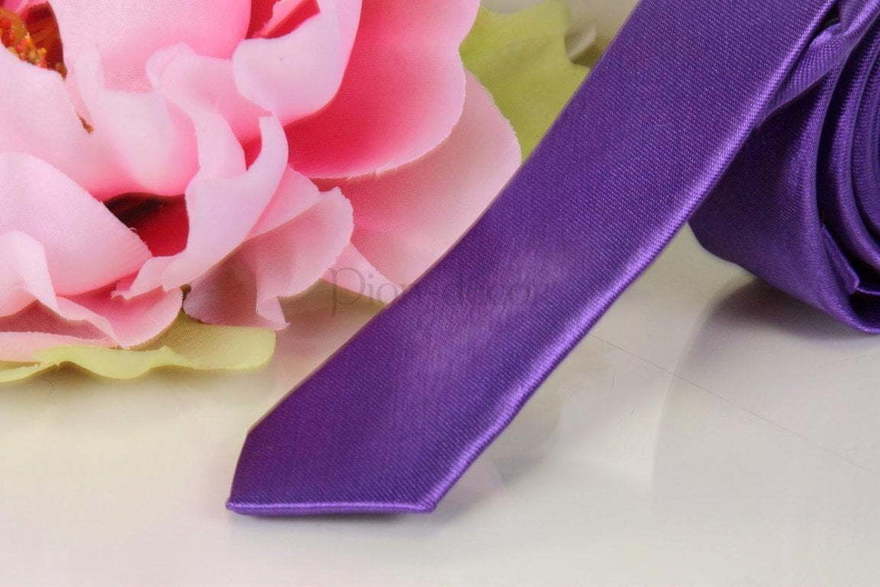 Галстук-карандаш Темно-фиолетовый от  2