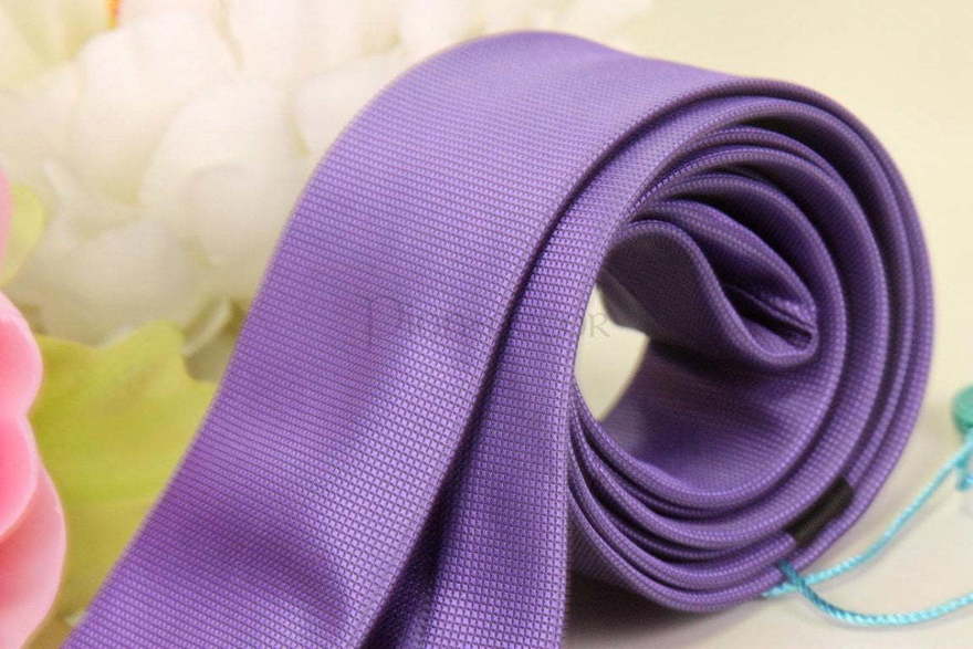 Галстук-селедка Темно фиолетовый от  3