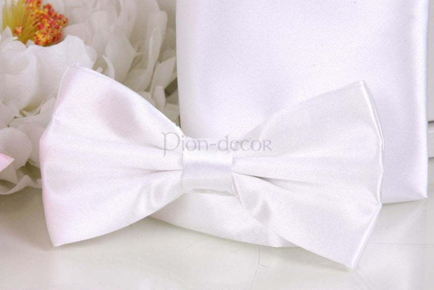 Комплект бабочка и платочек Белый от  2