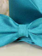 Комплект бабочка и платочек Изумрудно-бирюзовый от  2